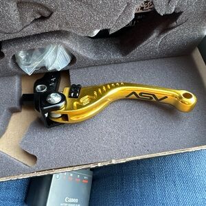 Gold Adjustable Motorcycle Brake/Clutch Lever